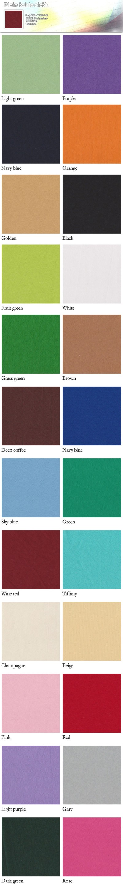 TB-TOLO 平紋桌布 正面照